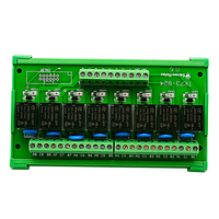 SANWO Relais 8-canal Hongfa Relais Module 10A PLC Amplificateur 3V / 5V / 6V / 9V / 12V / 24VDC Tk73-824 Signal D'entrée: NPN / PNP DC