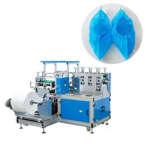 Medical disposable pe and cpe shoe cover making machine for non-woven shoe cover