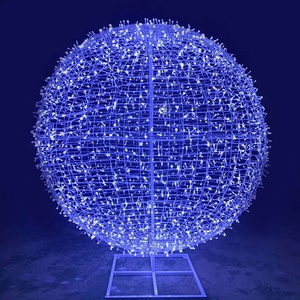 Esfera LED <span class=keywords><strong>de</strong></span> <span class=keywords><strong>Navidad</strong></span> <span class=keywords><strong>de</strong></span> Gran Tamaño, 50cm, 60cm, 80cm, 100cm, 120cm, Bola LED para Exteriores - Product Image 2