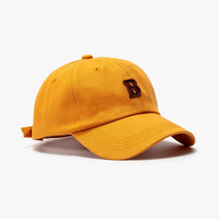 Nueva llegada bordado B algodón suave deporte sombrero Retro carta bordado viajar gorra de béisbol al aire libre