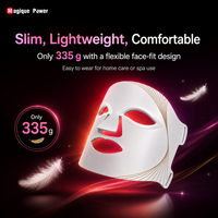 Masque de luminothérapie rouge portable Magique Power, utilisation professionnelle, masque facial en silicone, 7 couleurs LED, masque de luminothérapie rouge