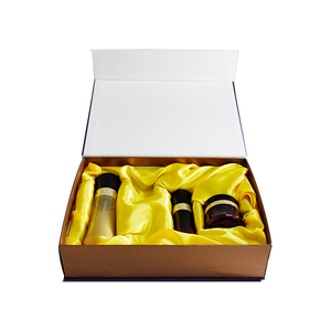 Luxury Perfume Rigid <b>Box</b> with Gold Satin Protective Magnetic Gift Packaging for <b>Glass</b> Bottles Elegant Embossing Printing - Product Image 1