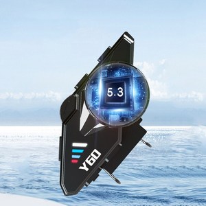 Écouteurs de moto Y60 avec haut-parleurs stéréo 40 mm, casque sans fil 5.3 pour casque de sport, communication et musique pour motards et skieurs - Product Image 5