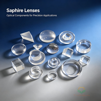 Optical Grade Sapphire Lens - Plano Convex / Plano Concave / Biconvex / Biconcave Custom Optics