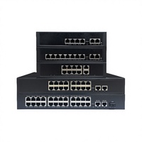 SUNCOMM OEM/ODM 16 Port 10/100M Gigabit Unmanaged Full-Duplex 48V Ethernet Fiber Poe IEEE802.3af/at 5/8/16/24 Port Switches
