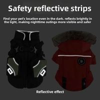 Veste coupe-vent pour chien avec double poche zippée, réfléchissante, en polaire, pour le sport, le poitrail et le dos, chaude pour l'hiver, avec anneau en D