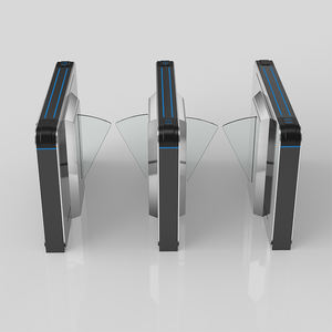 Porte de tourniquet à rabat abordable avec accès à pièces et invite vocale pour le contrôle d'entrée au gymnase - Product Image 3