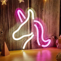 Letreros de Neón Personalizados con Animales, Letreros de Luces LED de Neón para Decoración de Paredes, Dormitorios, Cumpleaños, Bares, Gimnasios
