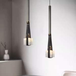 Luminaire suspendu moderne minimaliste de style Wabi-Sabi, hauteur réglable, design inspiré des designers, pour bar, comptoir, restaurant, chambre à coucher/salon - Product Image 6