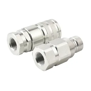 BSP1/2 NPT1/2 Flat Face Hydraulic Ff Quick Release Coupler Ios16028 Hydraulic Quick Couplings