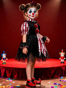 Costume de clown pour enfants d'<span class=keywords><strong>Halloween</strong></span> pour garçons et filles COS Festival Party and School Group Performance for Foreign Trade - Product Image 4
