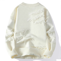 Mode Pullover Weiche Langarm Casual Sweater Retro Designer Benutzer definiertes Logo O-Ausschnitt Plus Size Kaschmir Strick pullover