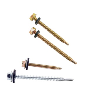สกรูยึดหลังคา DIN 7504k พร้อมแหวนยาง หัวหกเหลี่ยม แบบเจาะเองได้ - Product Image 1