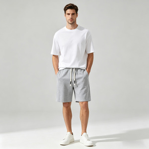 Solid Color Cotton <b>Wide</b> <b>Leg</b> Loose <b>Shorts</b> Mid Waist Elastic Waist Casual With Pockets Breathable Men's <b>Shorts</b> Pants - Product Image 4