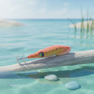 Señuelo de pesca HENGJIA de 9.5cm y 6g, de PVC flocado, para calamar, pulpo y sepias, con anzuelos de doble capa tipo <span class=keywords><strong>paraguas</strong></span>, para pesca en agua salada. - Product Image 2