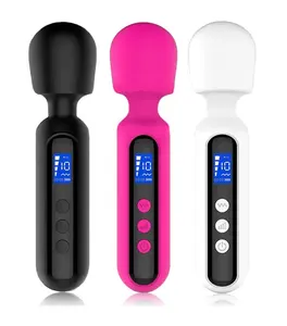 Fenli factory price vibrating mini vibrator LED magic wand stimulator clit vagina sex toys massager Vibrator for women for men