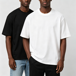 Camisetas Lisas de Algodón 100% de 230g al por Mayor, Camisetas con Logotipo Personalizado para Hombre, Camisetas Casuales de Gran Gramaje, Directo de Fábrica - Product Image 1