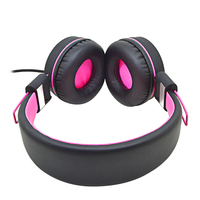 Casque filaire à coussinets souples, casque filaire portable pliable, isolation du bruit, casque filaire pour ordinateur de bureau