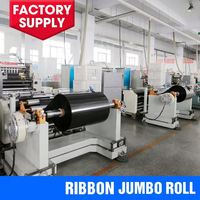Pita Transfer Termal TTR Jumbo Roll 910mm*16300m 24mm Wax Resin Kompatibel untuk Printer Label Barcode