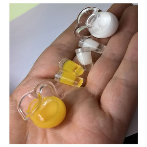 Service à thé miniature en verre pour maison de poupée, tasses et théière en acrylique transparent, accessoires de décoration pour cuisine d'enfants - Product Image 5