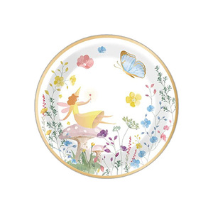 Ensemble de vaisselle de fête parlant 96 pièces, thème de véritable <span class=keywords><strong>fée</strong></span>, fête d'<span class=keywords><strong>anniversaire</strong></span>, <span class=keywords><strong>décoration</strong></span> de Table, fournitures de thé, déjeuner, assiette en papier de jardin - Product Image 6