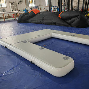 Ponton d'extérieur en forme de U Bateau à moteur Pont d'île flottante Plate-forme de quai gonflable Jet <span class=keywords><strong>Ski</strong></span> - Product Image 4