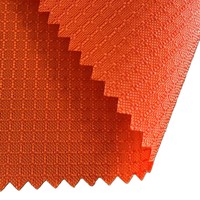 Tissu Oxford 839 Grid enduit PU 100% polyester, résistant aux déchirures et coupe-vent, pour sacs à dos, tentes, auvents et bagages d'extérieur pour filles, PVC