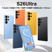 Vente directe d'usine S26 Ultra, résolution haute définition, smartphone 5G, écran 7,3 pouces, 16 Go + 1 To, processeur Deca Core