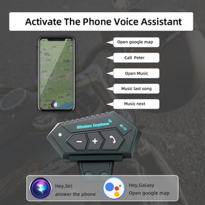 Hifi Stereo âm thanh Mũ bảo hiểm Bluetooth tai nghe loa với IPx67 tay không thấm nước miễn phí xe máy Mũ bảo hiểm tai nghe - Product Image 5