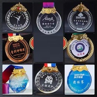 Nouvelle conception de médaille en cristal personnalisée, souvenir sportif, trophée en cristal de verre pour le football, récompenses, médailles, plaques, artisanat