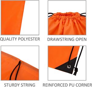 Promotion Waterproof 210D Polyester Fashion Beach Football & Basketball <b>Drawstring</b> <b>Backpack</b> - Product Image 4