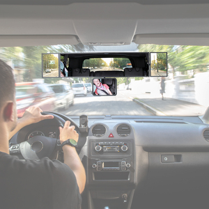 Specchietto Retrovisore Interno con Visione a 360° per Bambini, Regolabile, in Vetro, 15'', Design Business/Lusso, Accessori Interni per Auto - Product Image 2