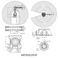 BORUNTE Bras de robot industriel antidéflagrant à six axes BRTIRSE2013F entraînement servo-électrique IP54 état nouveau