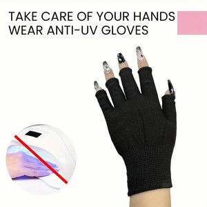 <span class=keywords><strong>Gants</strong></span> <span class=keywords><strong>anti</strong></span>-<span class=keywords><strong>UV</strong></span> pour fournitures de manucure, protection contre la lampe <span class=keywords><strong>UV</strong></span>, <span class=keywords><strong>gants</strong></span> réutilisables <span class=keywords><strong>anti</strong></span>-rayonnement, demi-doigts - Product Image 5