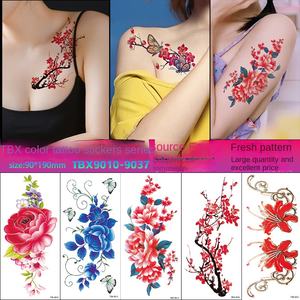 <span class=keywords><strong>Papillon</strong></span> Temporaire <span class=keywords><strong>3D</strong></span> Papillons Fleurs Tatouages Autocollants Coloré Corps Art Tatouages Temporaires pour Femmes - Product Image 2
