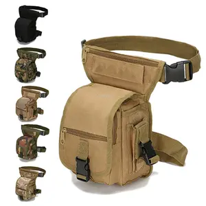 बेल्ट बैग सवारी Suppliers-सैन्य कमर पिछाड़ी पैक हथियार रणनीति सवारी ड्रॉप लेग बैग पुरुषों निविड़ अंधकार ड्रॉप जांघ पाउच के लिए बहु प्रयोजन हिप बेल्ट पैक
