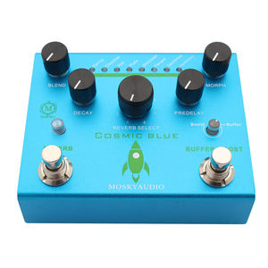 Mosky Cosmic Blue riverbero/booster/buffer pedale-8 modalità di riverbero con True Bypass, Studio/chitarra dal vivo/potenziatore della catena del segnale basso - Product Image 1