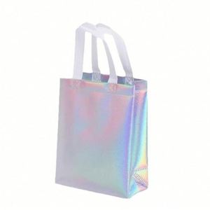 Lilalila Customizable Durable Laminated Non-Woven Shopping Tote Bag Reusable Handheld Carrier for <b>Supermarket</b> Bulk Wholesale - Product Image 4