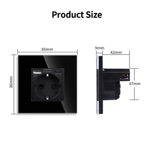 Chúng tôi tiêu chuẩn 16 Một Nhà điện chuyển đổi ánh sáng Tường Outlet chuyển đổi điện trắng với USB A + C tường chuyển đổi ổ cắm - Product Image 4