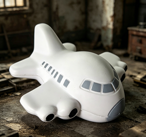 Wholesale Trending White Airplane Squishy Toy Soft PU Slow <b>Rebound</b> 10cm Stress Relief Gifts for Kids 14 Years & up - Product Image 3