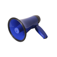 Mini megáfono portátil de plástico ABS de alta potencia, altavoz y sirena con Control de volumen ajustable, Económico