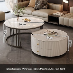 <span class=keywords><strong>Table</strong></span> <span class=keywords><strong>basse</strong></span> moderne nordique minimaliste de luxe, haute résistance, durable, idéale pour les objets lourds et les petits appartements – Meilleur rapport qualité-prix - Product Image 5