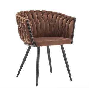 2025 Internet người nổi tiếng trang điểm ghế cô gái dễ thương ghế móng tay nghệ thuật mặc quần áo Phân thường tựa lưng ánh sáng sang trọng ăn uống ghế phòng ngủ - Product Image 2