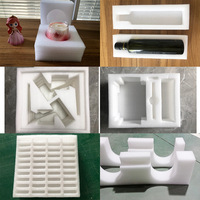 Boîte cadeau doublée de coton perlé EPE Film à bulles d'air coussin intérieur antichoc verre céramique mousse EVA support intérieur remplissage éponge PE