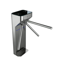 Portillon tournant ZECHENG ZC-S8 à trois rouleaux bidirectionnel avec lecteur de carte, fonction anti-pincement, en acier inoxydable SUS304