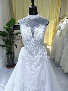 S0503n Nieuwe Elegante Cross Border Zeemeermin Stijl Mouwen Afneembaar <span class=keywords><strong>2</strong></span> Wear Bruid Of Prom Trouwjurk - Product Image 3