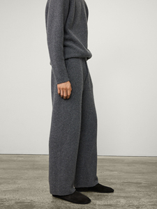 Set Maglione e Pantaloni in Misto Lana Bouclé Mohair con Logo Personalizzato, Maniche <span class=keywords><strong>Raglan</strong></span> Lunghe, Vestibilità Comoda per Uomo - Product Image 4