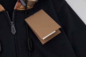 Chaqueta de Invierno para Hombre, Estilo Bomber Vintage Burberry, Diseño de Lujo, Casual, Color Caqui con Patrón a Cuadros, con Capucha, Resistente al Viento - Product Image 3