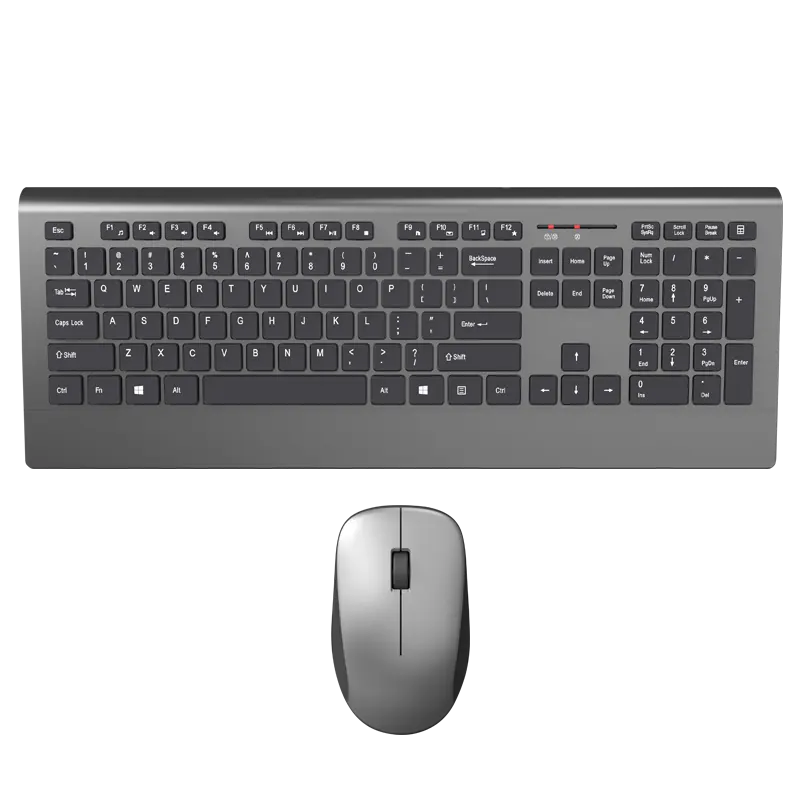 ROHS CE FCC Rf Driver Ergonomico layout Inglese 2.4G Wireless Keyboard Mouse