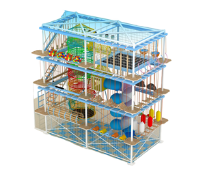 Curso comercial <span class=keywords><strong>de</strong></span> cuerdas <span class=keywords><strong>de</strong></span> obstáculos altos y bajos para patio interior y exterior - Product Image 4